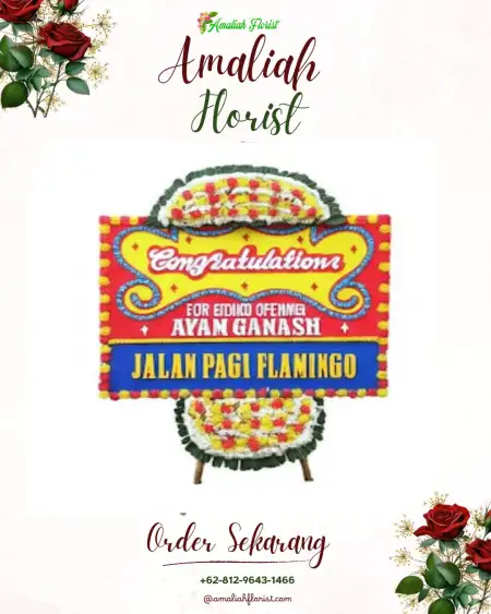 Sewa Papan Bunga Rumbai Pesisir