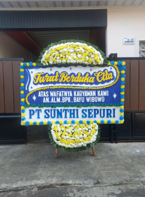 Papan Bunga Duka di Rumbai Pesisir